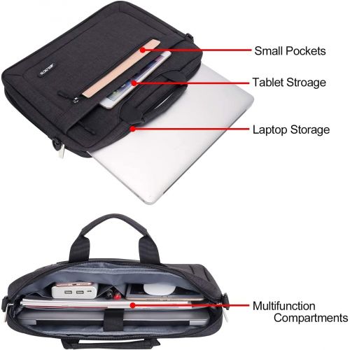  [아마존베스트]MOSISO Laptop Shoulder Bag Compatible with 13-13.3 inch MacBook Pro, MacBook Air, Notebook Computer, Polyester Messenger Carrying Briefcase Sleeve with Adjustable Depth at Bottom,