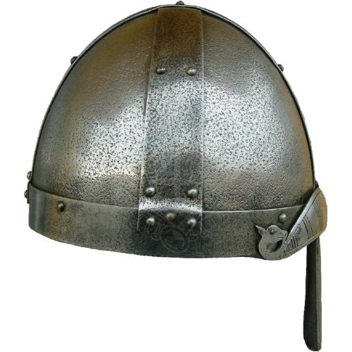  [아마존베스트]warriorpoint Medieval Norman Viking Armor Knight Helmet GJERMUNDBU Helmet with Wooden Stand