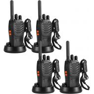 BAOFENG BF-88ST Walkie Talkies for Adults, Portable License-Free Walkie Talkie with Hands Free VOX USB Charging, Two Way Radios Long Range Rechargeable with Earpieces and Chargers