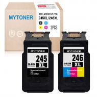 MYTONER Re-Manufactured Ink Cartridge Replacement for Canon PG-245XL CL-246XL PG-243 CL-244 (1 Black, 1 Tri-Color) for Canon Pixma MX492 MX490 MG2420 MG2520 MG2522 MG2920 MG2922 MG