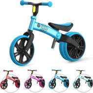 Yvolution Y Velo Junior Toddler Balance Bike 9 Inch Wheel No-Pedal Training Bike for Kids Age 18 Months to 4 Years