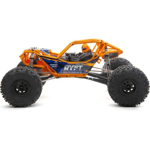  Axial RC Truck 1/10 RBX10 Ryft 4WD Brushless Rock Bouncer RTR (Battery and Charger Not Included), Orange, AXI03005T1