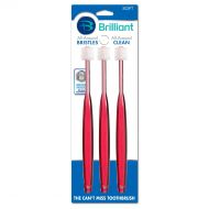 Brilliant Soft Toothbrush for Adults - With Over 14,000 360 Degree Micro-Fine, Rounded-Tip Bristles for...