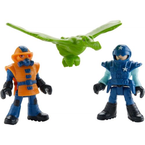 Fisher-Price Imaginext Jurassic World, Park Workers & Pterodactyl