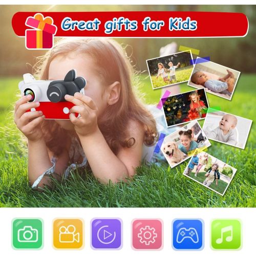  [아마존베스트]Wohome Digital Camera for Kids,1080P Kids Camera Digital Video Camera with 15 Photo Frames,9 Filters and 5 Games,Portable Toy Gifts for 3-12 Year Old Kids with 32GB SD Card