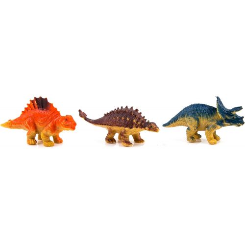  Toysery Monster Truck Dinosaur Toys - Educational Kids Toys for 3 Year Old Boys and Girls - 6 - Pc Jurassic Park Toys for Kids - Durable Transport Carrier Dinosaur Tractor Toys Set