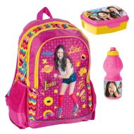 Backpack Soy Luna School Bag Bundle Official (Large Diary Bottle Stationery)