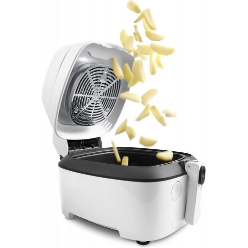 드롱기 DeLonghi IDEALFRY FH2101.W Hot Air Fryer, 1 kg, 1400 W, Plastic, White