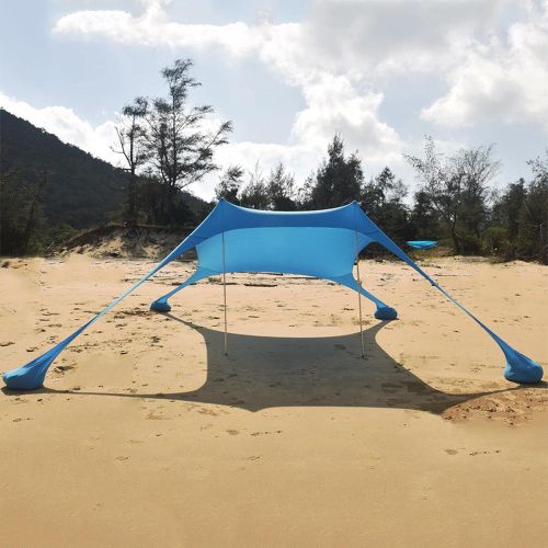  TAHUAON Waterproof Hammock Rain Fly Tent Tarp Ground Cloth Camping Shelter Sunshade Beach Picnic Mat (Green 210*150*170cm)