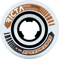 Ricta Wheels Speedrings Wide White/Bronze Skateboard Wheels - 54mm 99a (Set of 4)