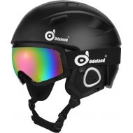 [아마존베스트]Odoland Snow Ski Helmet and Goggles Set, Sports Helmet and Protective Glasses - Shockproof/Windproof Protective Gear for Skiing, Snowboarding, Motorcycle Cycling, Snowmobile