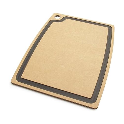  Epicurean Gourmet Series Cutting Board with Juice Groove, 17.5-Inch by 13-Inch, Natural/Slate
