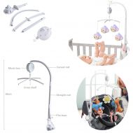 Dogxiong 26 Inch (66 cm) Baby Crib Mobile Bed Bell Holder Music Box Holder Arm Bracket Baby Bed Stent...