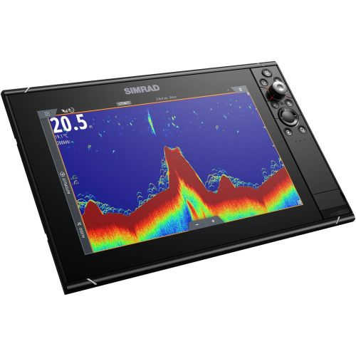  Simrad NSS12 Evo3S - 12-inch Multifunction Fish Finder Chartplotter with Preloaded C-MAP US Enhanced Charts,000-15403-001