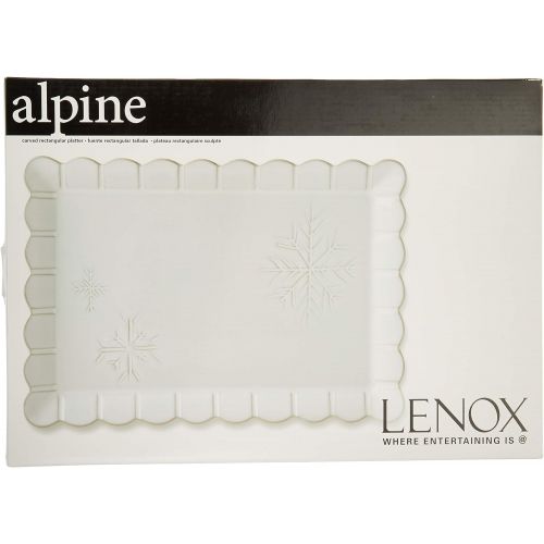레녹스 Lenox Alpine Carved 16 Rectangle Serving Platter