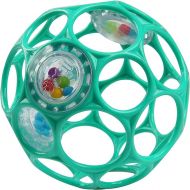 Bright Starts Oball Easy-Grasp Rattle BPA-Free Infant Toy in Teal, Age Newborn and up, 4 Inches