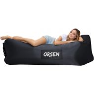 Orsen Inflatable Couch, Inflatable Lounger Air Sofa for Camping Hiking Gear, Anti-Leakage Cool Design Easy Setup Ideal Loungers Chairs for Adults Beach Traveling Backyard Lakeside