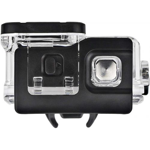  [아마존베스트]FitStill Double Lock Waterproof Housing for GoPro Hero 2018/7/6/5 Black, Protective 45m Underwater Dive Case Shell with Bracket Accessories for Go Pro Hero7 Hero6 Hero5 Action Came