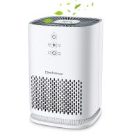 Elechomes EPI081 Air Purifier for Home Pollen Dust Pet Dander Smokers, Upgrade H13 True HEPA Filter with 4-Stage Filtration, Efficient Air Cleaner (99.97%), 100% Ozone Free, White