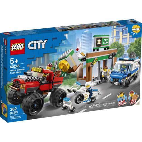  LEGO City Police Monster Truck Heist 60245 Police Toy, Cool Building Set for Kids, New 2020 (362 Pieces)