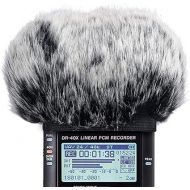 Microphone Windscreen For Tascam DR-40X DR40X Mic Recorders,Furry Tascam Windscreen Cover by SUNMON