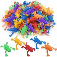 ArtCreativity Jump n Leap Frog Toy - 144 Pack of 2 Inch Assorted Colors, Cool Jumping Plastic Frogs for Kids - Vibrant Color Variety - Fun Party Favors, Goody Bag Fillers