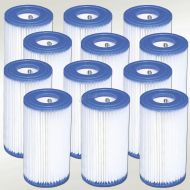 Intex Pool Easy Set Type A Replacement Filter Pump Cartridge (12 Pack) 29000E