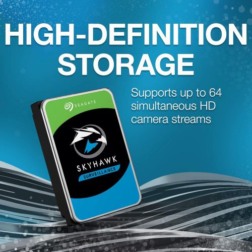  [아마존베스트]Seagate Skyhawk 1TB Surveillance Internal Hard Drive HDD  3.5 Inch SATA 6Gb/s 64MB Cache for DVR NVR Security Camera System with Drive Health Management  Frustration Free Packagi