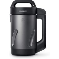 Philips Kitchen Appliances Philips Soup and Smoothie Maker, Makes 2-4 servings, HR2204/70, 1.2 Liters, Black and Stainless Steel