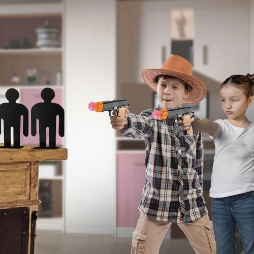  ArtCreativity Aim The Police Pistol Dart Gun Set, Includes 2 Toy Pistols, 8 Suction Cup Darts, 4 Targets and 1 Instruction Sheet, Fun Target Shooting Game for Kids and Adults, Grea