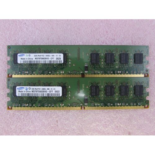 삼성 Samsung M378T5663EH3-CF7 4GB 2 x 2GB PC2-6400U DDR2 800 NonECC Unbuff Memory Kit