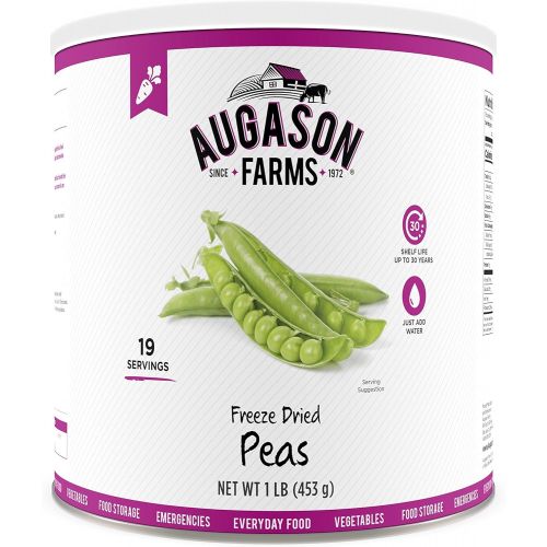  Augason Farms Freeze Dried Peas 1 lb No. 10 Can