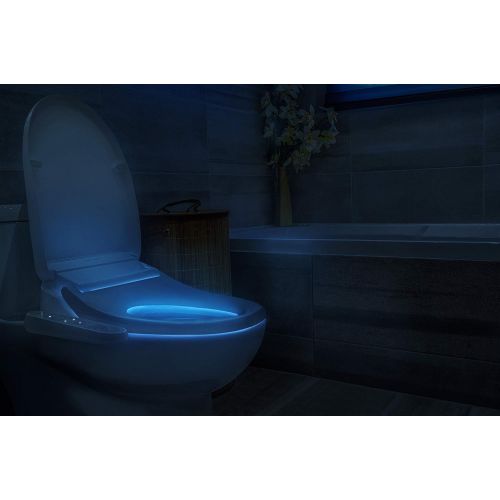  Coway Bidetmega 150 Smart Electronic Bidet Seat with Innovative i-WAVE Technology (For Rounded Toilet Bowl), Bidetmega 150R, White