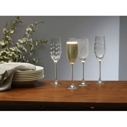  [아마존베스트]Mikasa Cheers Champagne Flutes, Set of 4