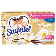 Suavitel Dryer Sheets, Heavenly Vanilla, 40 Count (Pack of 12)