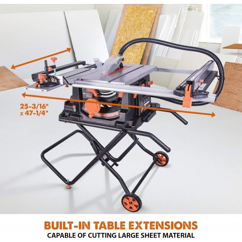  Evolution - RAGE5-S Power Tools RAGE5S 10 TCT Multi-Material Table Saw, 10