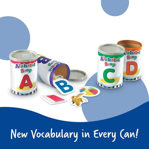  [아마존베스트]Learning Resources Alphabet Soup Sorters, Early Phonics, ABCs, Alphabet Awareness & Recognition, 208 Pieces, Ages 3+