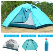 Toogh GraceU Waterproof 3 Season Tents for Camping/3 Person Camping Tent/Backpacking Tents with Carry Bag