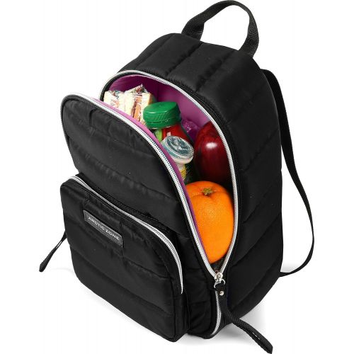  Arctic Zone Quilted, Insulated Backpack Style Lunch Pack - Black