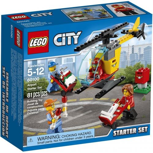  LEGO 60100 City Airport Starter Set, Building Kit (81 Piece)