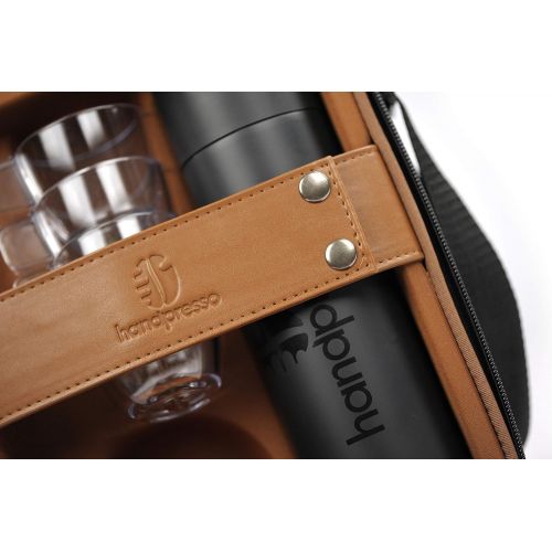  Handpresso 48242 Tasche/Koffer schwarz fuer Handpresso Pump mit Thermosflasche und 4 unzerbrechlichen Tassen