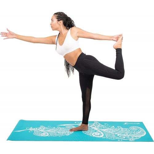  ProSource Yoga Mats 316” (5mm) Thick for Comfort & Stability with Exclusive Printed Designs