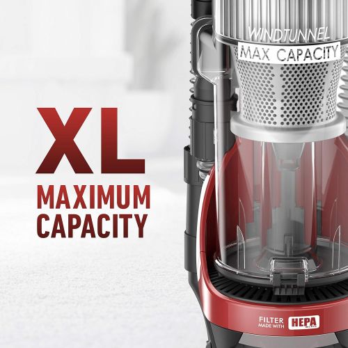  [아마존베스트]Hoover Windtunnel Max Capacity Upright Vacuum Cleaner with HEPA Media Filtration, UH71100, Red