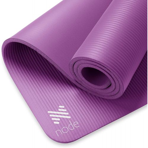  Node Fitness 72 x 24 Yoga Mat - 1/2 Extra Thick with Carrying Strap
