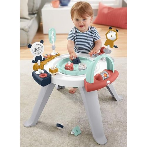 피셔프라이스 Fisher-Price Baby to Toddler Toy 3-in-1 Spin & Sort Activity Center and Play Table with 10+ Activities, Happy Dots