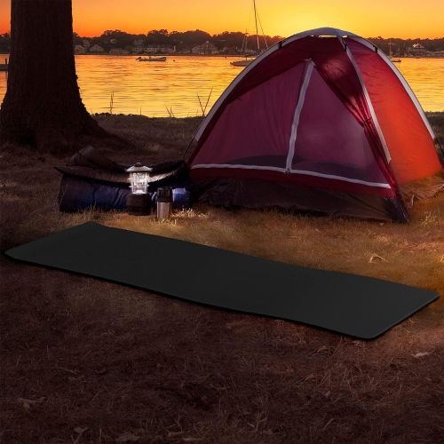  Wakeman Lightweight Foam Sleep Pad- 0.50” Thick Mat Collection for Camping, Cots, Tents, Backpacking & Yoga- Non-Slip, Waterproof & Carry Handle Outdoors