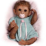 The Ashton-Drake Galleries So Truly Real Weighted And Fully Poseable Baby Monkey Doll By Linda Murray
