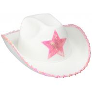 Rhode Island Novelty Kids Western Hat with Sequin Trim and Star