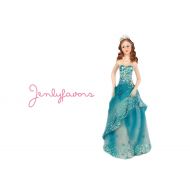 JenlyFavors Mis Quince Anos and Sweet 16 6.5 inches Turquoise Cake Topper Doll (12 Pieces)