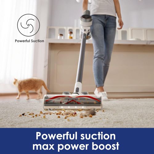  Tineco Pure ONE S12 Smart Cordless Stick Vacuum Cleaner, Optimized Ultra Powerful Suction & Long Runtimes, Excellent for Multi-Surface & Pet Hair Cleaning, Matte Black